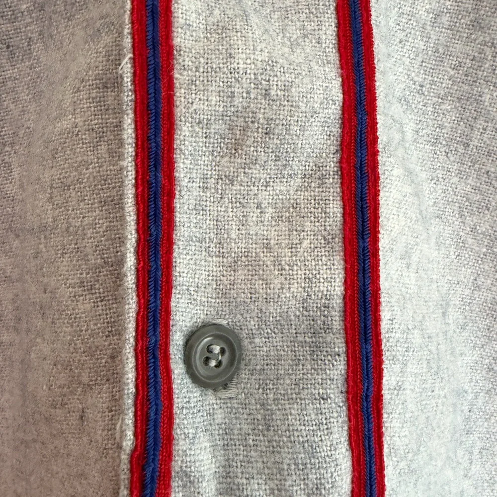 Felco New York Vintage Jersey‎ Gray Number 1 Stitched Size Small